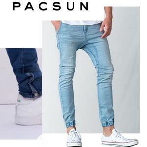 Pacsun denim drawstring zip leg jogger. Mens size large